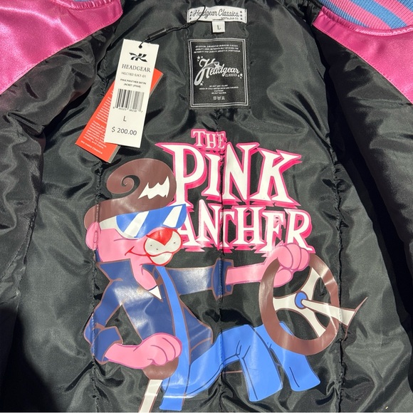 HeadGear Classics Mens Pink Panther Satin Jacket Size L NWT - Picture 6 of 9